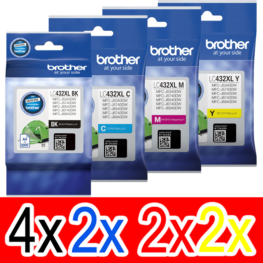 Brother MFCJ5740DW (4BK,2C,2M,2Y) x10 Gen.