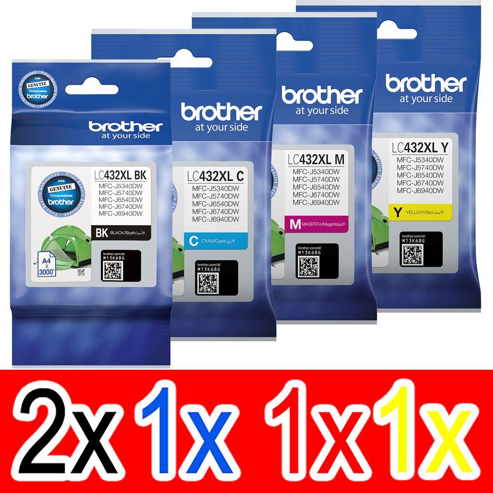 Brother MFCJ5740DW (2BK,1C,1M,1Y) x5 Gen.