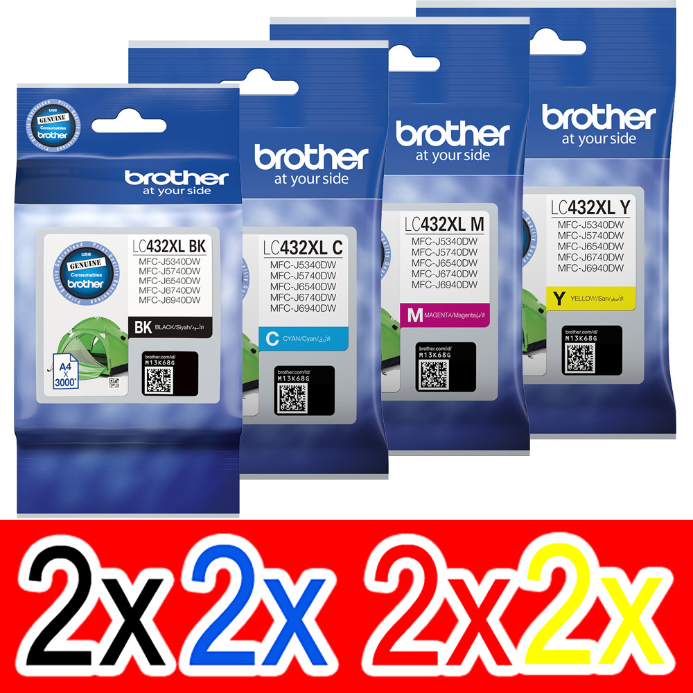 Brother MFCJ5740DW (2BK,2C,2M,2Y) x8 Gen.