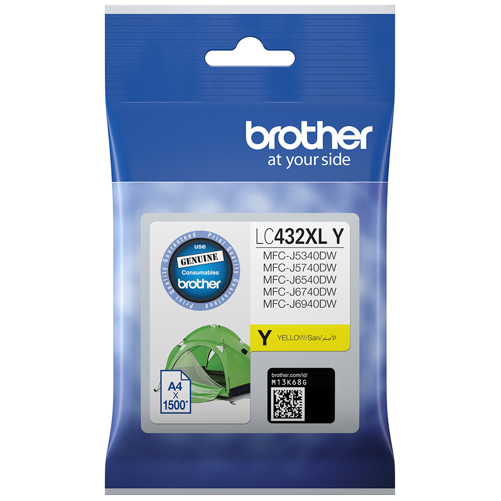 Brother MFCJ5740DW LC-432XLY x1 Yellow Gen.