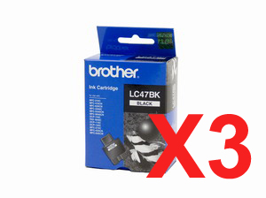 Brother MFC620CN LC-47BK x3 Black Gen.