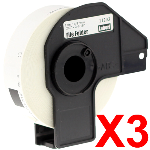 Brother QL1050 DK-11203 x3 Comp.
