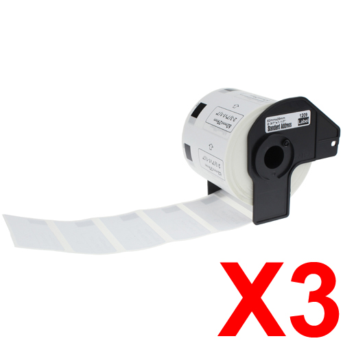 Brother QL1050 DK-11209 x3 Comp.