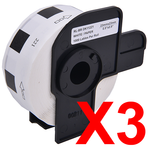 Brother QL1050 DK-11221 x3 Comp.