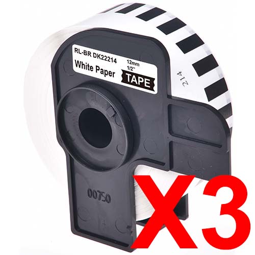 Brother QL1050 DK-22214 x3 Comp.