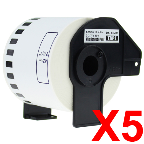 Brother QL1050 DK-44205 x5 Comp.
