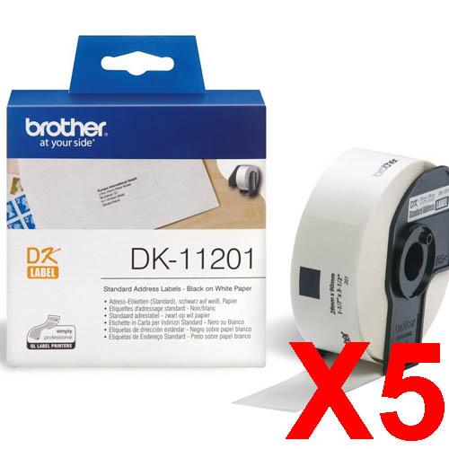 Brother QL1050 DK-11201 x5 Gen.