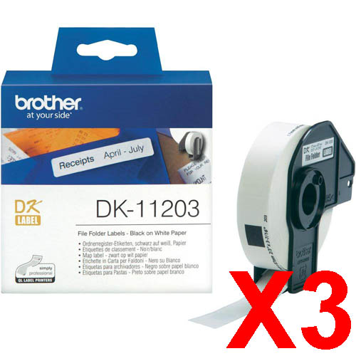 Brother QL1050 DK-11203 x3 Gen.