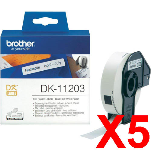 Brother QL1050 DK-11203 x5 Gen.