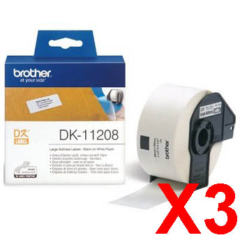 Brother QL1050 DK-11208 x3 Gen.
