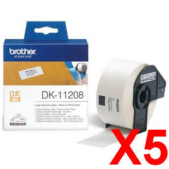 Brother QL1050 DK-11208 x5 Gen.