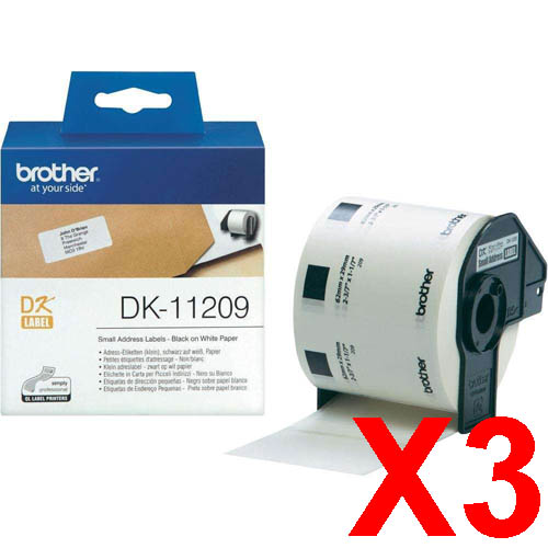Brother QL1050 DK-11209 x3 Gen.