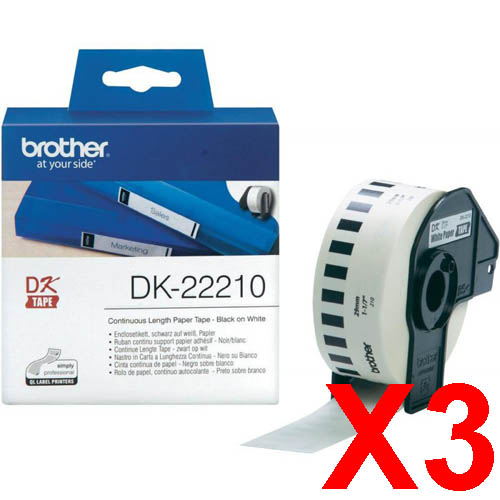 Brother QL1050 DK-22210 x3 Gen.