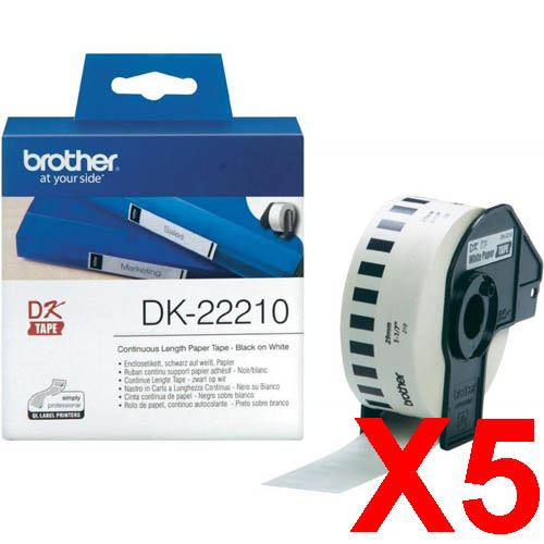 Brother QL1050 DK-22210 x5 Gen.