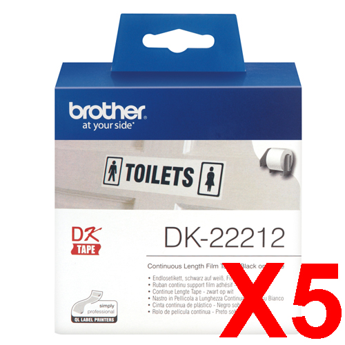 Brother QL1050 DK-22212 x5 Gen.