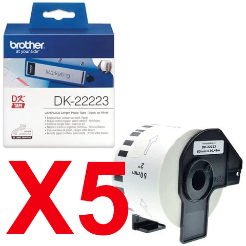 Brother QL1050 DK-22223 x5 Gen.