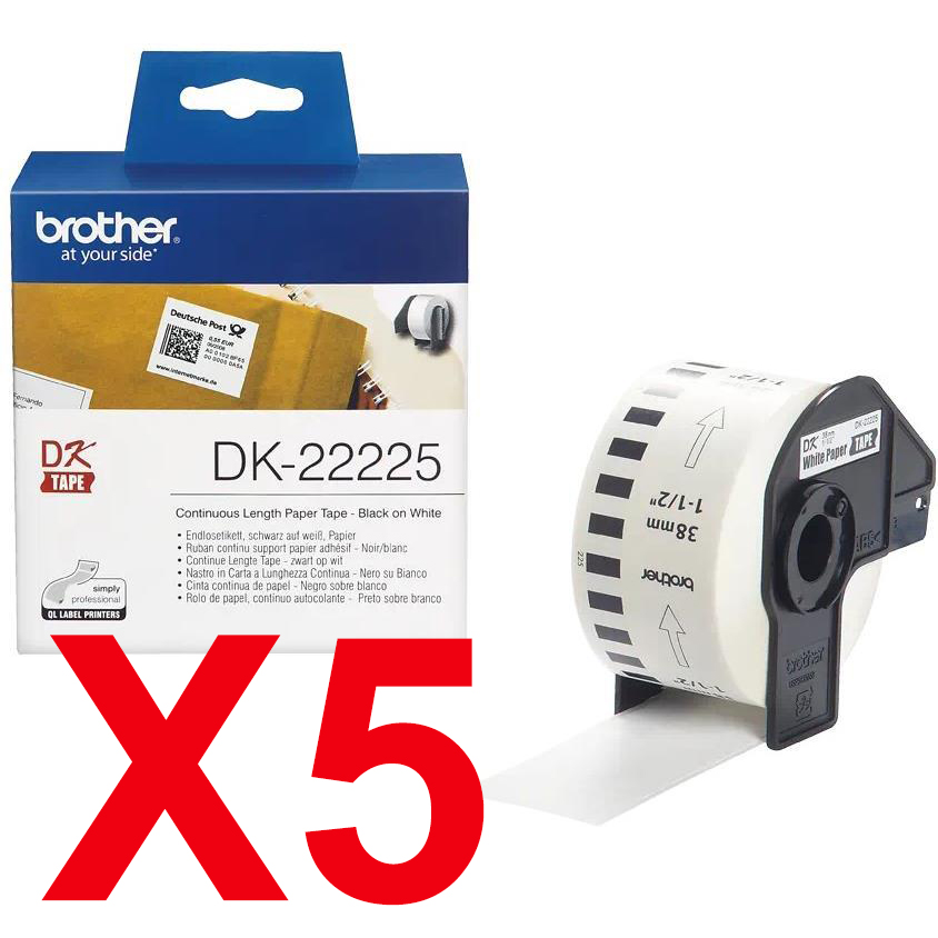 Brother QL1050 DK-22225 x5 Gen.