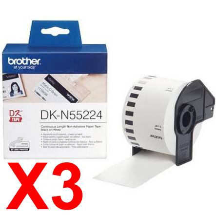 Brother QL1050 DK-N55224 x3 Gen.