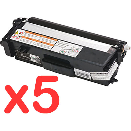 Brother DCP9055CDN TN-348BK x5 Black Comp.