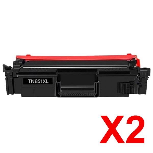 Brother MFCL9630CDN TN-851XLBK x2 Black High Yield Comp.