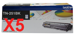 Brother DCP9015CDW TN-251BK x5 Black Gen.