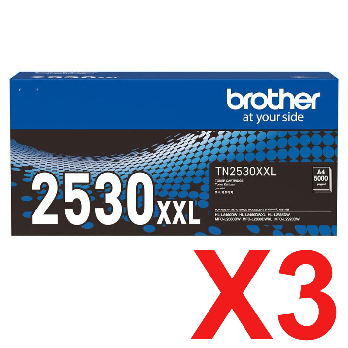 Brother HLL2460DWXL TN-2530XXL x3 Super High Yield Gen.