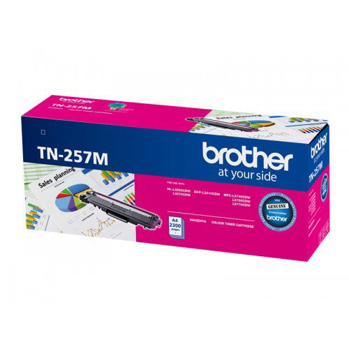 Brother DCPL3510CDW TN-257M x1 Magenta Gen.