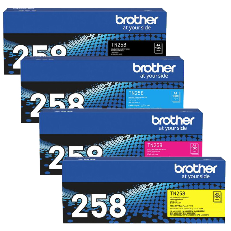 Brother DCPL3560CDW TN-258 x4 Gen.