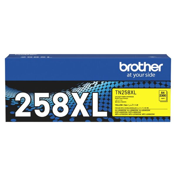 Brother DCPL3560CDW TN-258XLY x1 Yellow Gen.
