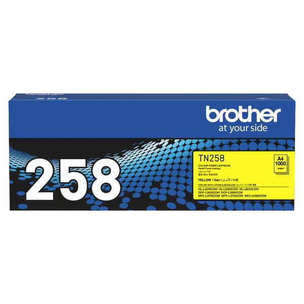 Brother DCPL3560CDW TN-258Y x1 Yellow Gen.