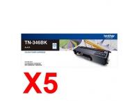 Brother MFCL8600CDW TN-346BK x5 Black High Yield Gen.