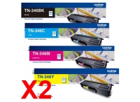 Brother MFCL8600CDW TN-346 x2 High Yield Gen.