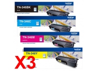 Brother MFCL8600CDW TN-346 x3 High Yield Gen.