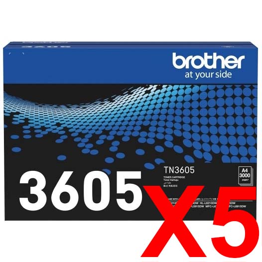 Brother HLL5210DN TN-3605 x5 Standard Yield Gen.