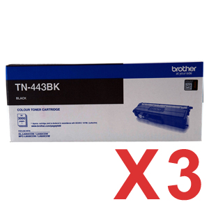 Brother HLL8260CDW TN-443BK x3 Black High Yield Gen.