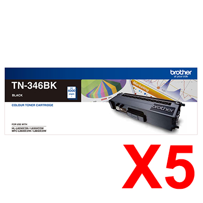 Brother HLL8360CDW TN-446BK x5 Black Super High Yield Gen.