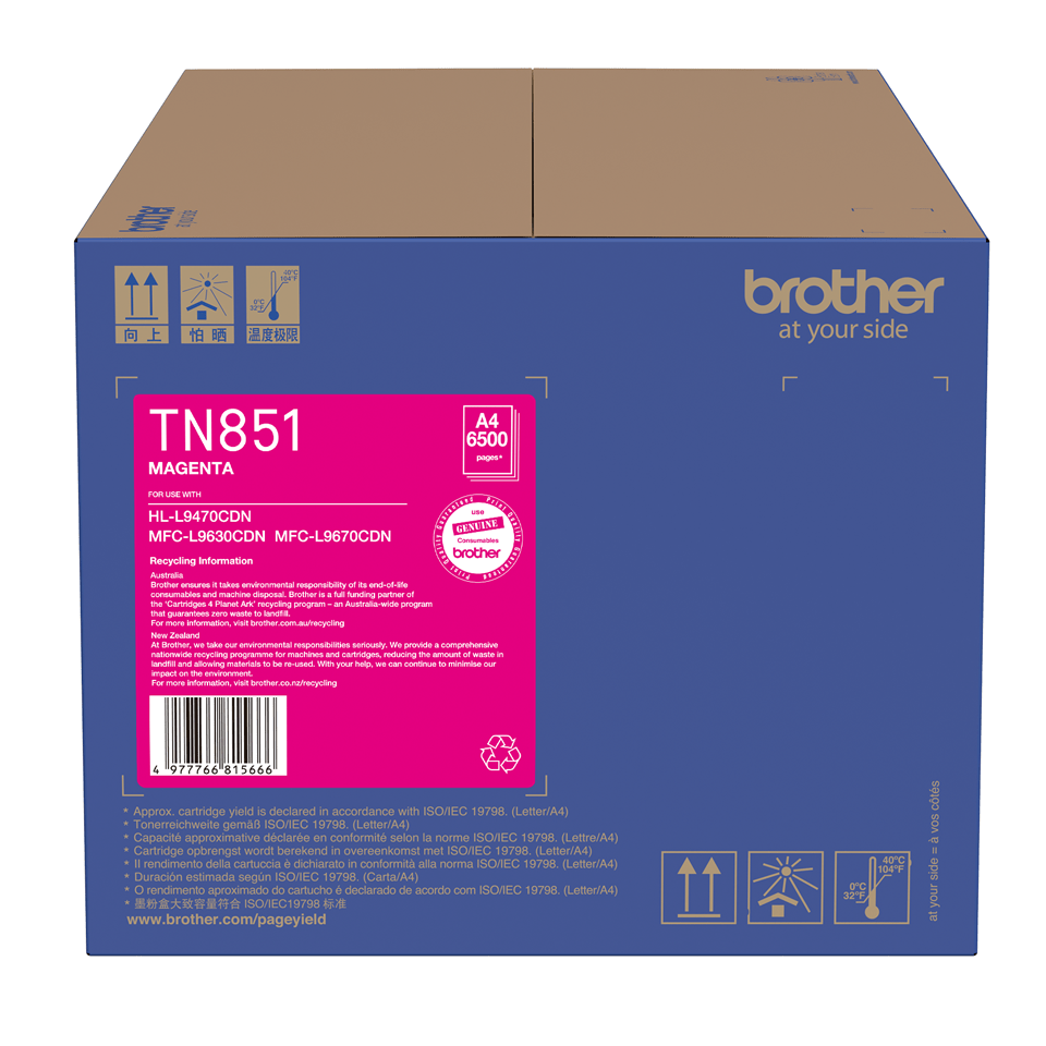 Brother MFCL9630CDN TN-851M x1 Magenta Gen.