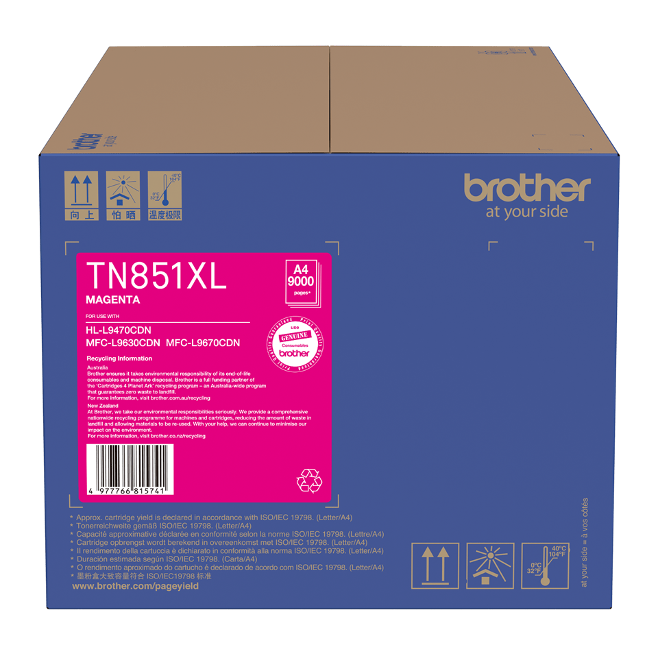 Brother MFCL9630CDN TN-851XLM x1 Magenta High Yield Gen.