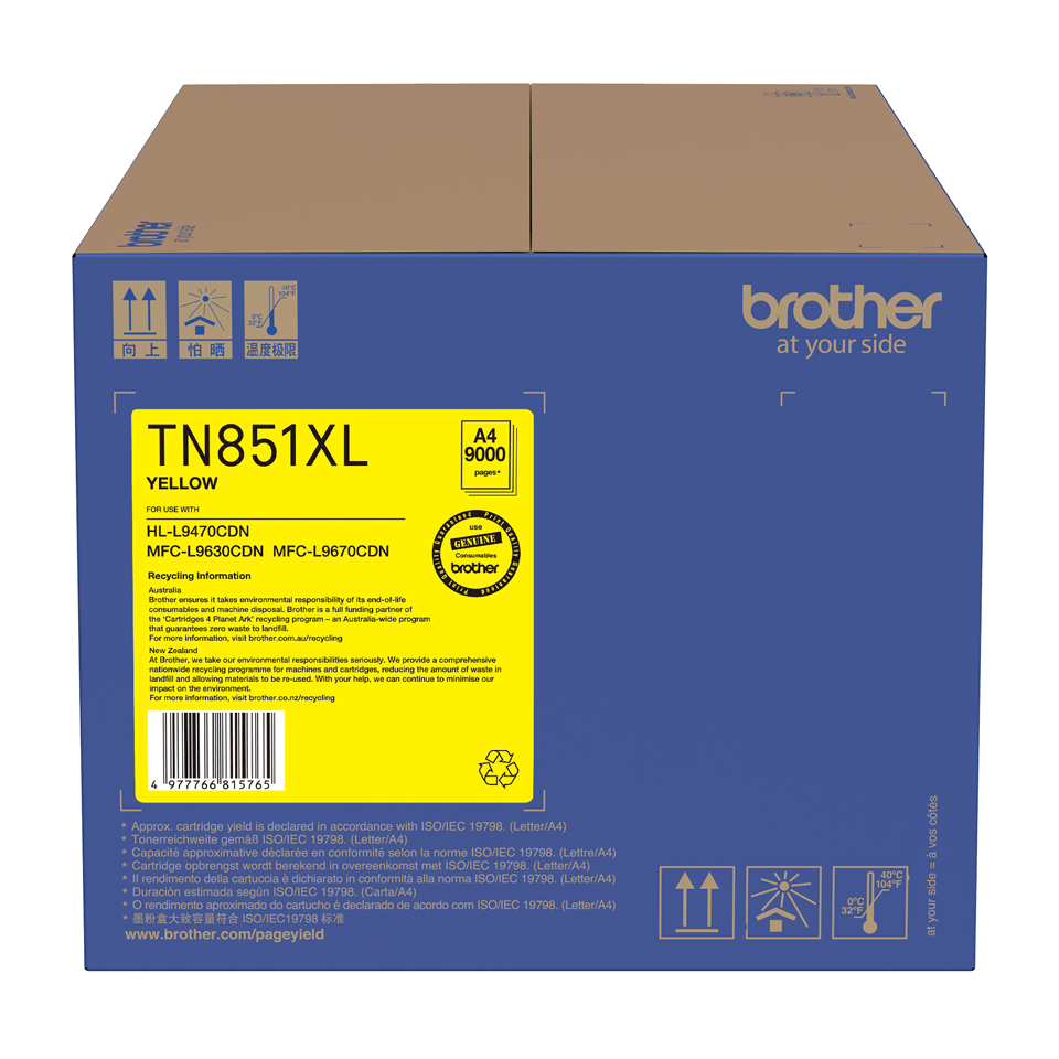 Brother MFCL9630CDN TN-851XLY x1 Yellow High Yield Gen.