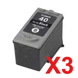 Canon IP1900 PG-40 x3 Black Comp.