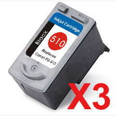 Canon IP2700 PG-510 x3 Black Comp.