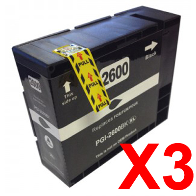 Canon MB5160 PGI-2600XLBK x3 Black Comp.