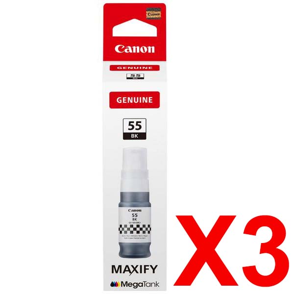 Canon GX2060 GI-55BK x3 Black Gen.