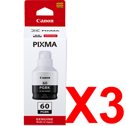 Canon G7065 GI-60PGBK x3 Black Gen.