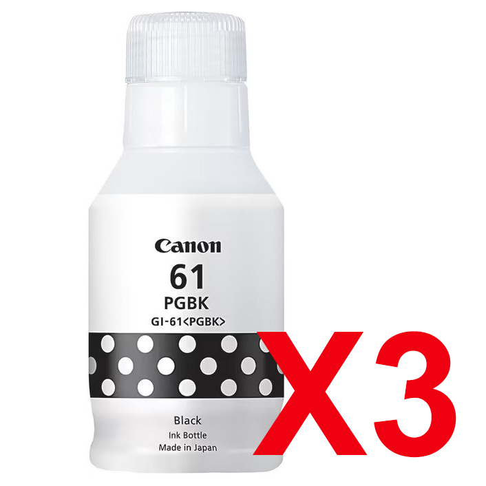 Canon G3670 GI-61BK x3 Black Gen.