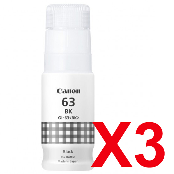 Canon G660 GI-63BK x3 Black Gen.