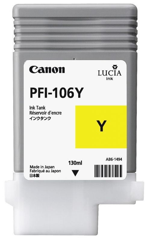 Canon IPF6300 PFI-106Y x1 Yellow Gen.