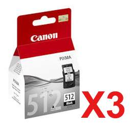 Canon IP2700 PG-512 x3 Black Gen.