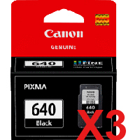 Canon MX516 PG-640 x3 Black Gen.