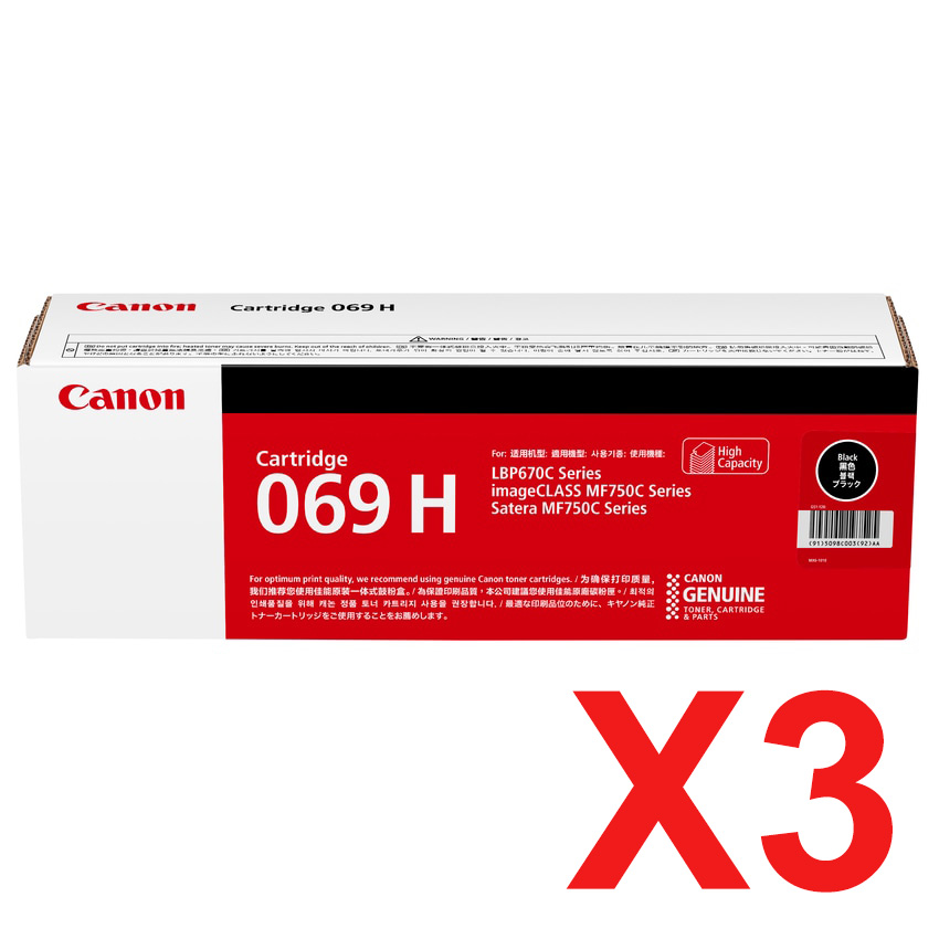 Canon imageCLASS MF756cx CART-069BKH x3 Black Gen.